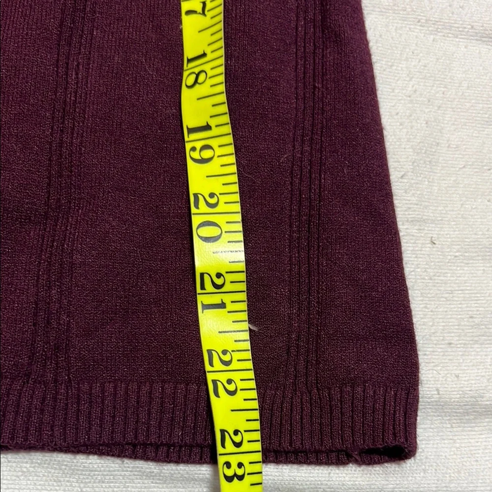 White House Black Market Burgundy Turtleneck Sweater - Picture 8 of 13